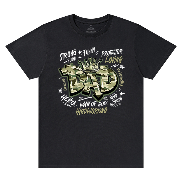 Camouflage Dad T-shirt
