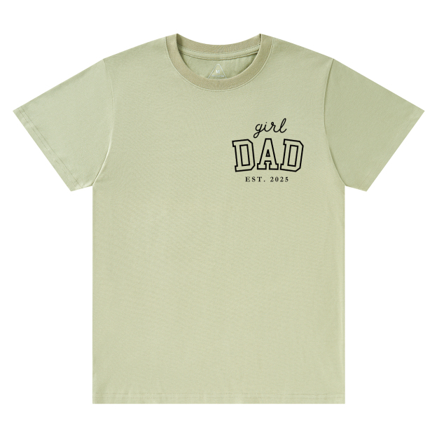 Personalized Girl Dad Est Year T-shirt
