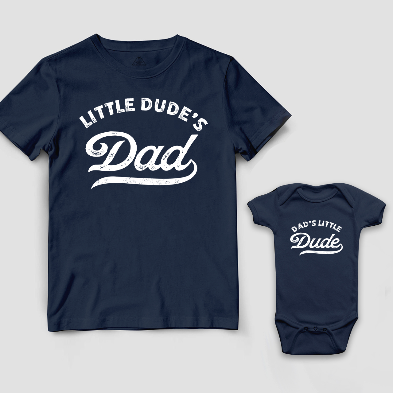 Little Dude's Dad&Dad's Little Dude Matching Tees For Dad&Me