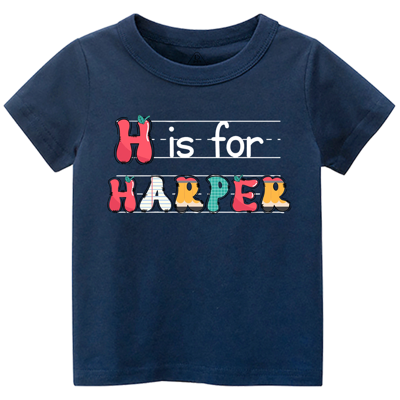 Personalized Kids Name Back To School Toddler&Kids Tees
