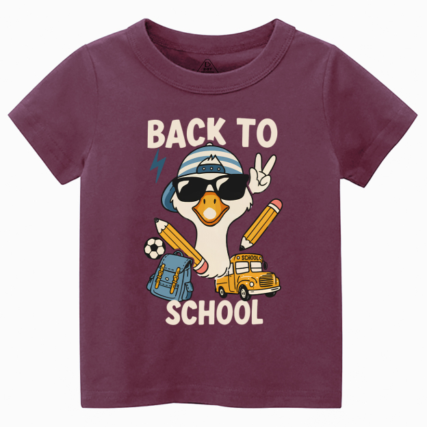 Back To School Goose Toddler&Kid's Tees Beepumpkin