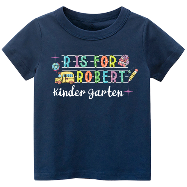 Personalized Alphabet Back To School Toddler&Kid's Tees Beepumpkin