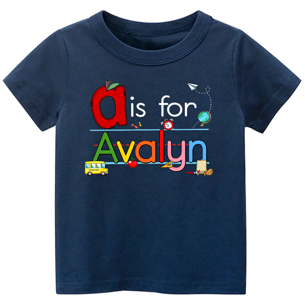 Personalized Color Name Toddler&Kid's Tees Beepumpkin