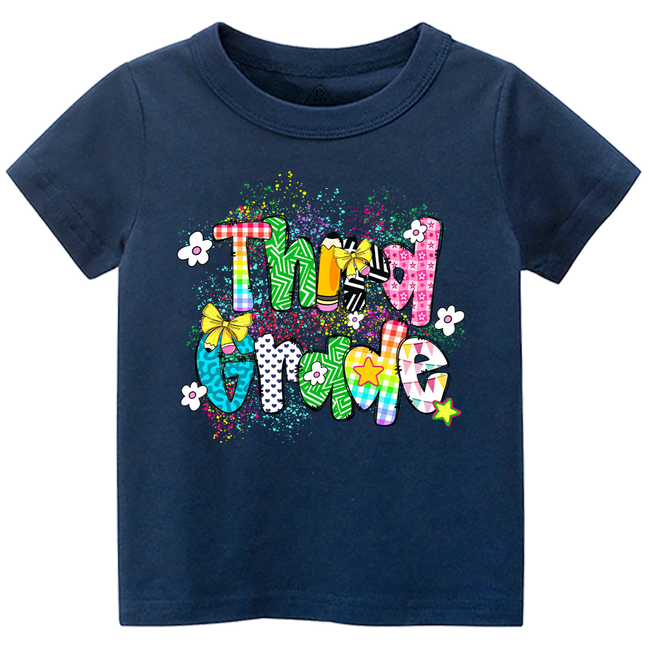 Personalized Ink splash Back To School Toddler&Kid's Tees Beepumpkin 