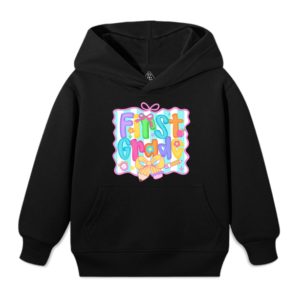 Personalized Preppy Back To School Bundle Kid's Hooded Sweatshirt Beepumpkin