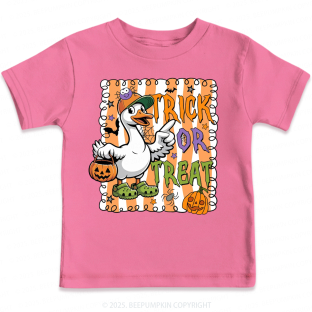 Halloween Goose Trick Or Treat Toddler&Kid's Tees Beepumpkin 