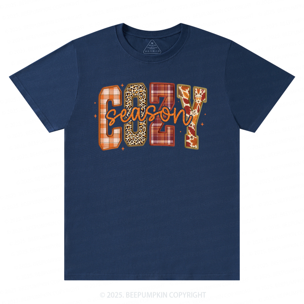 Cozy Season Fall T-Shirts Beepumpkin 