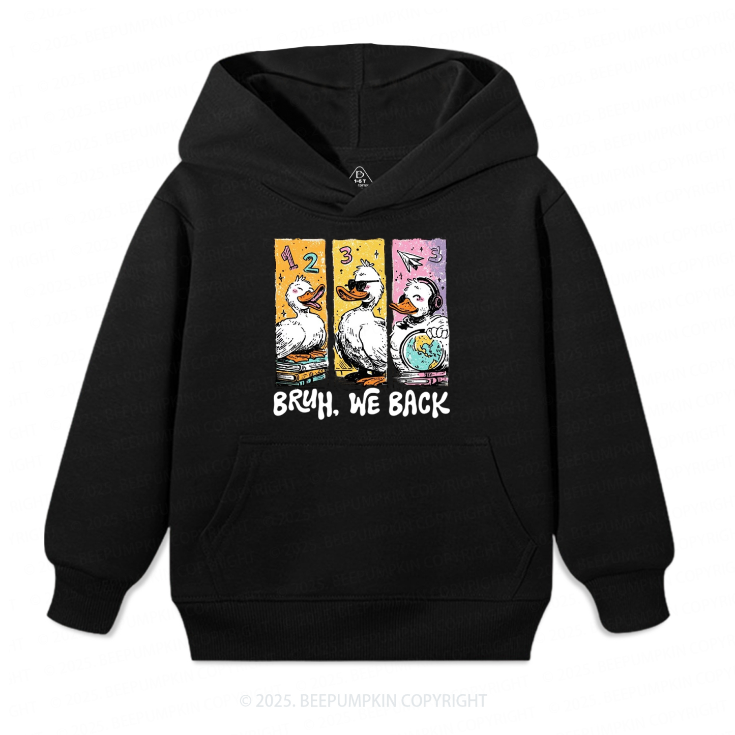 Bruh, We Back Kindergarten Kid's Hoodies Beepumpkin