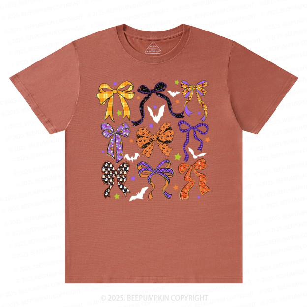 Coquette Bow Halloween T-Shirts Beepumpkin 