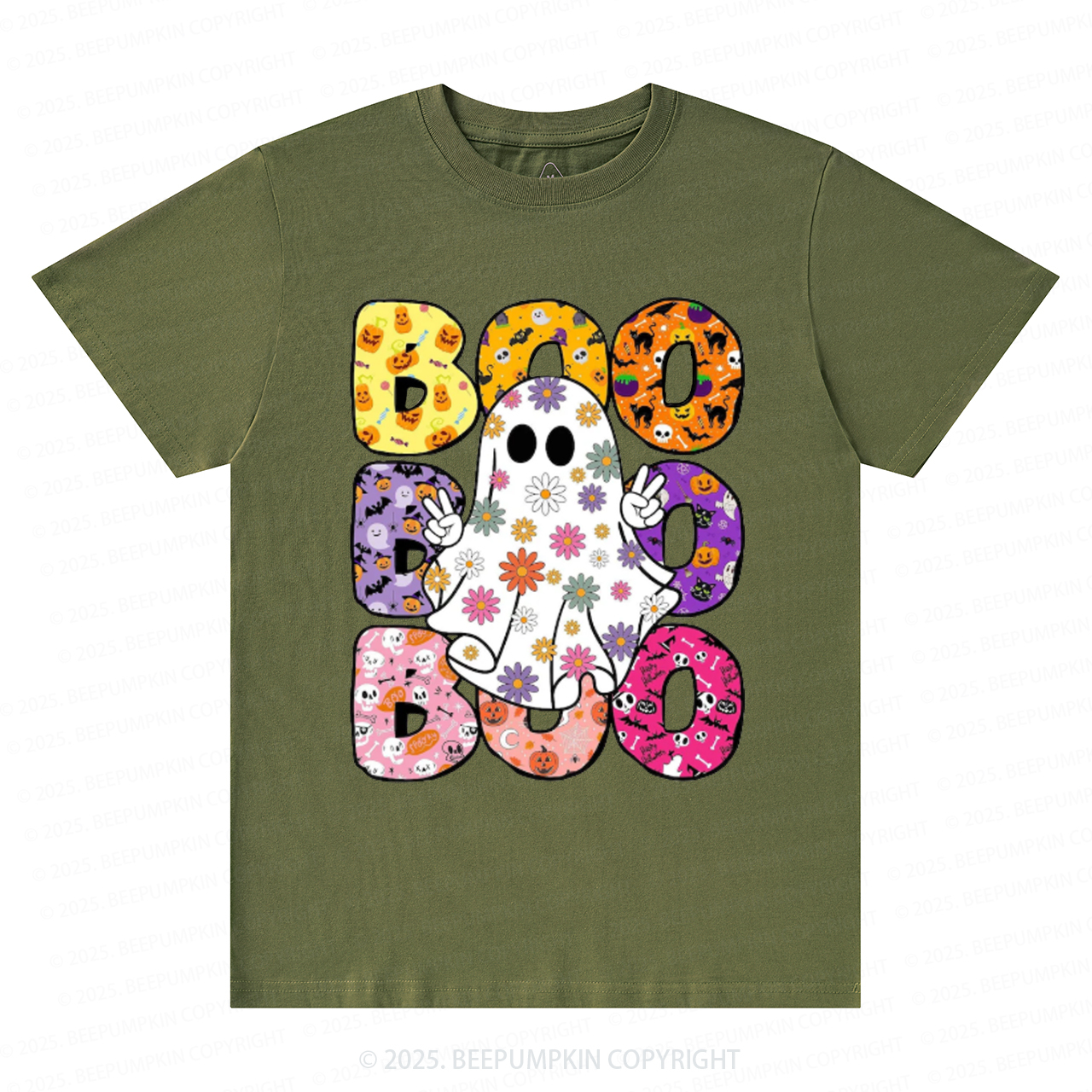 Boo Halloween T-Shirts Beepumpkin 