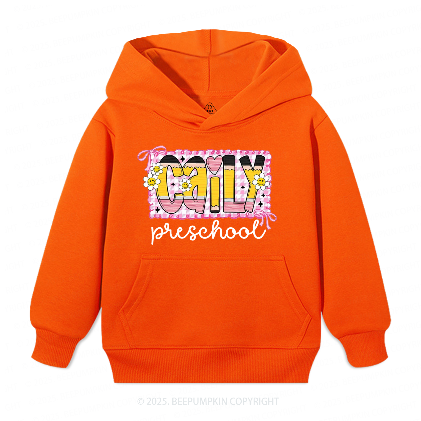Personalized Graffiti Pencil Name Kid's Hoodies Beepumpkin