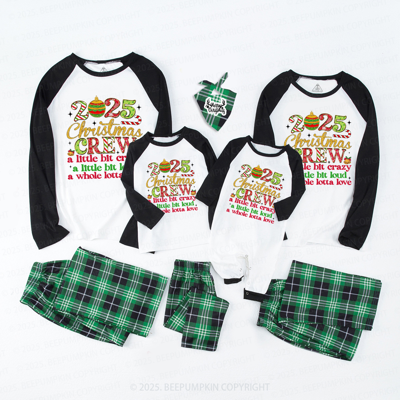 Christmas Crew 2025 Family Matching Pajamas