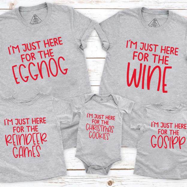 Personalized Christmas Party Family Matching T-Shirts Beepumpkin