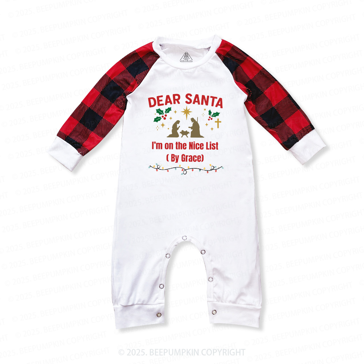 Personalized Dear Sant Christian Family Matching Pajamas