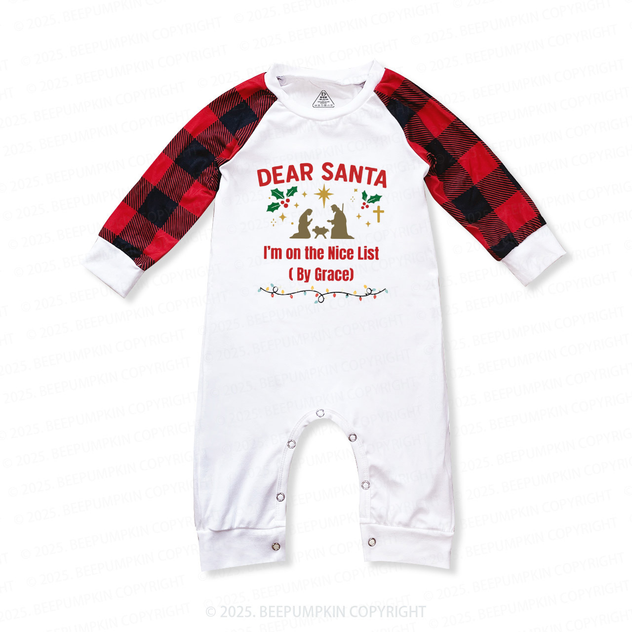 Personalized Dear Sant Christian Family Matching Pajamas