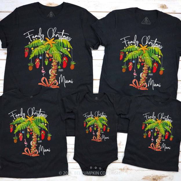 Personalized Christmas Vacation Family Matching T-Shirts Beepumpkin