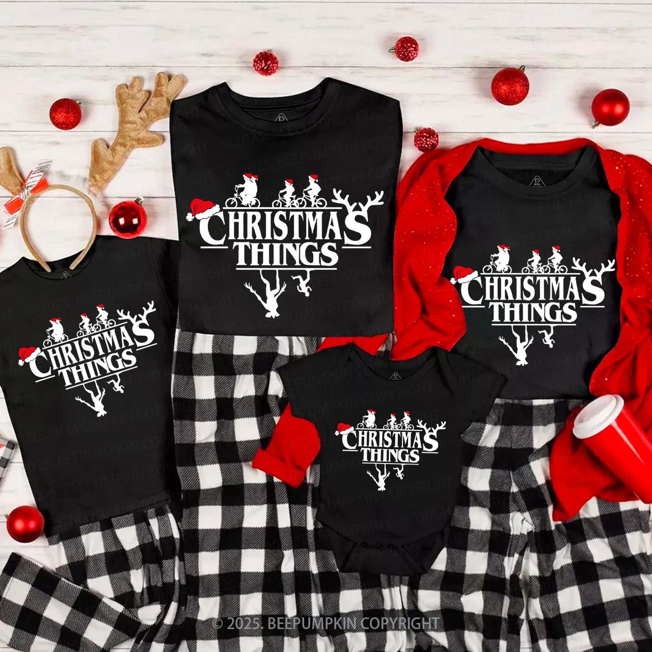 Holiday Adventures Family Matching T-Shirts Beepumpkin