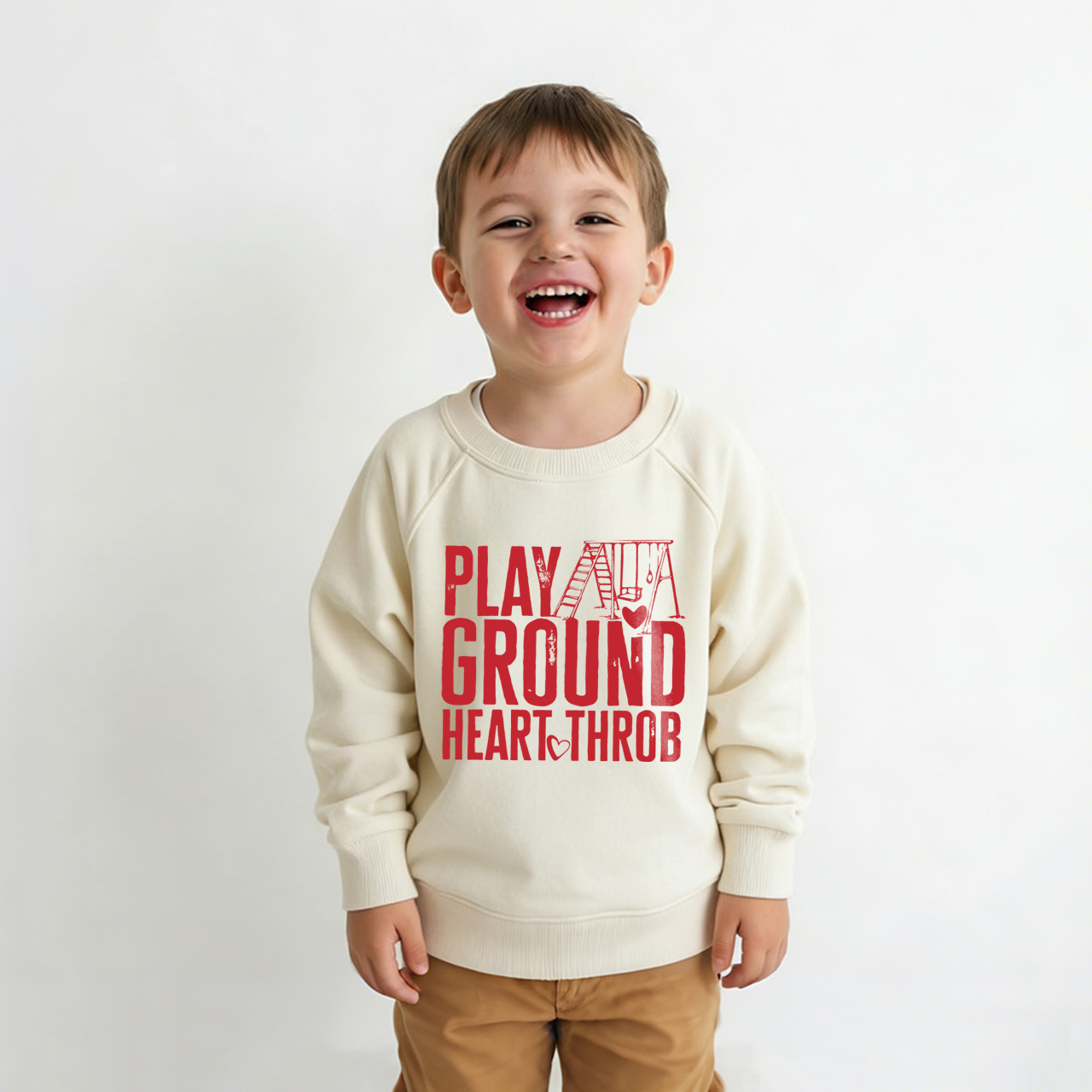 Playground Heartthrob Valentine's Day Kid's Sweatshirt
