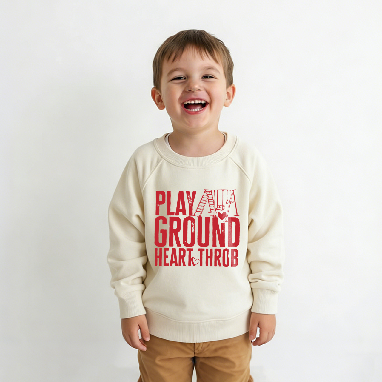 Playground Heartthrob Valentine's Day Kid's Sweatshirt