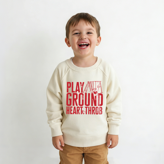 Playground Heartthrob Valentine's Day Kid's Sweatshirt