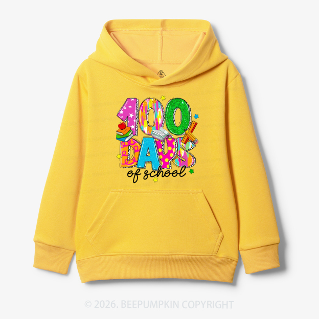 Bright & Fun 100 Days of School Toddler&Kid's Hoodies