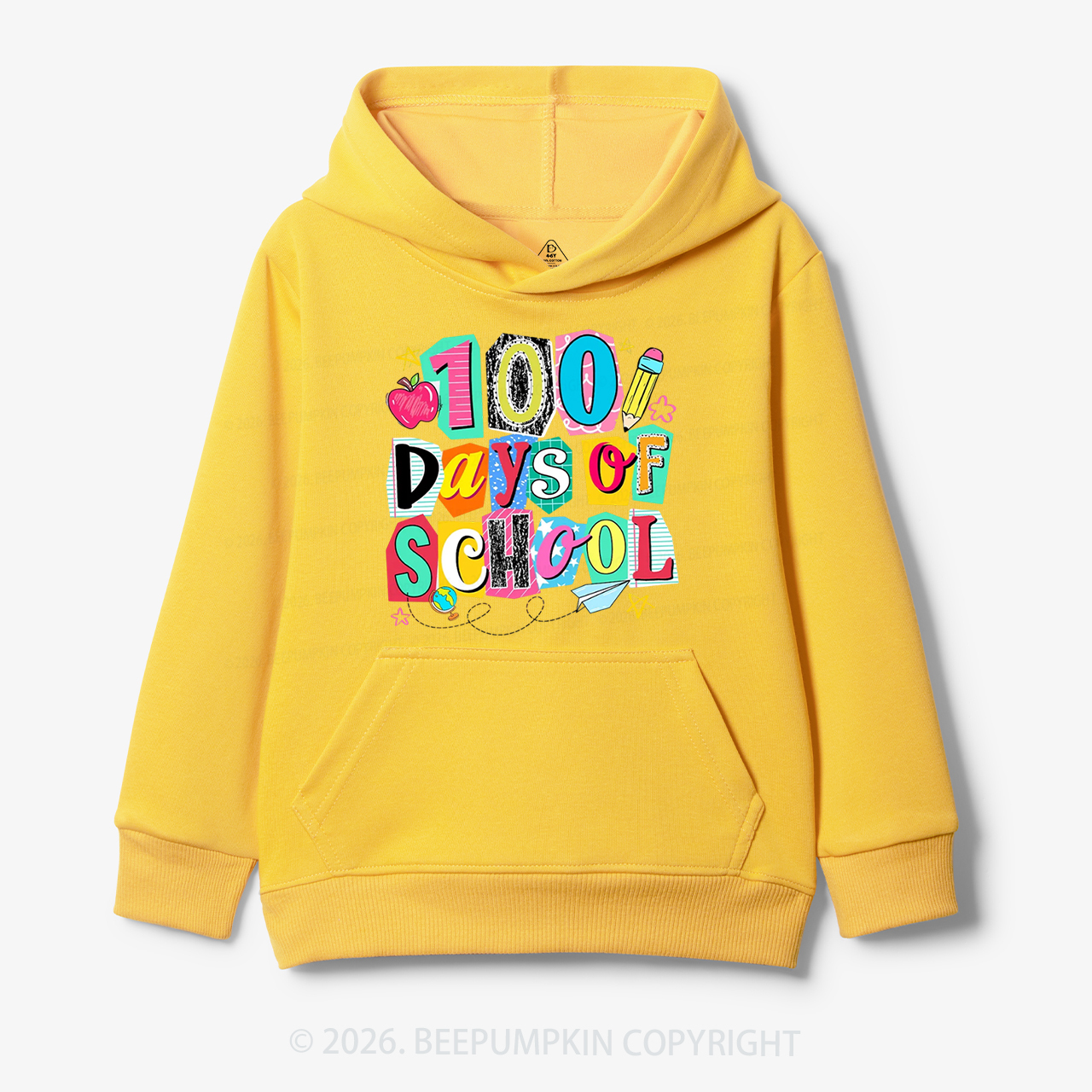 Color Pop 100 Days of School Toddler&Kid's Hoodies