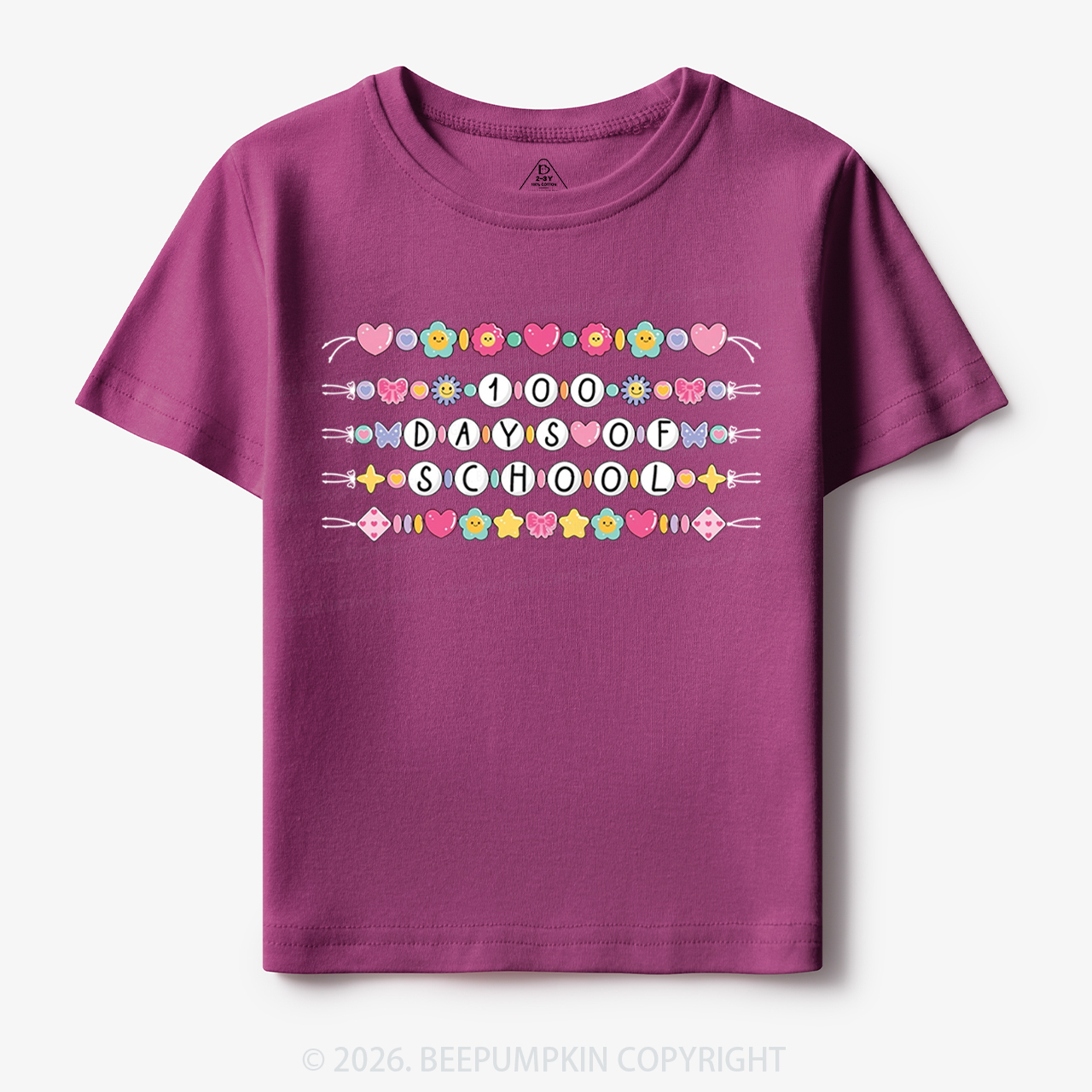 100 Days of School Beaded Bracelet Toddler&Kid's Tees