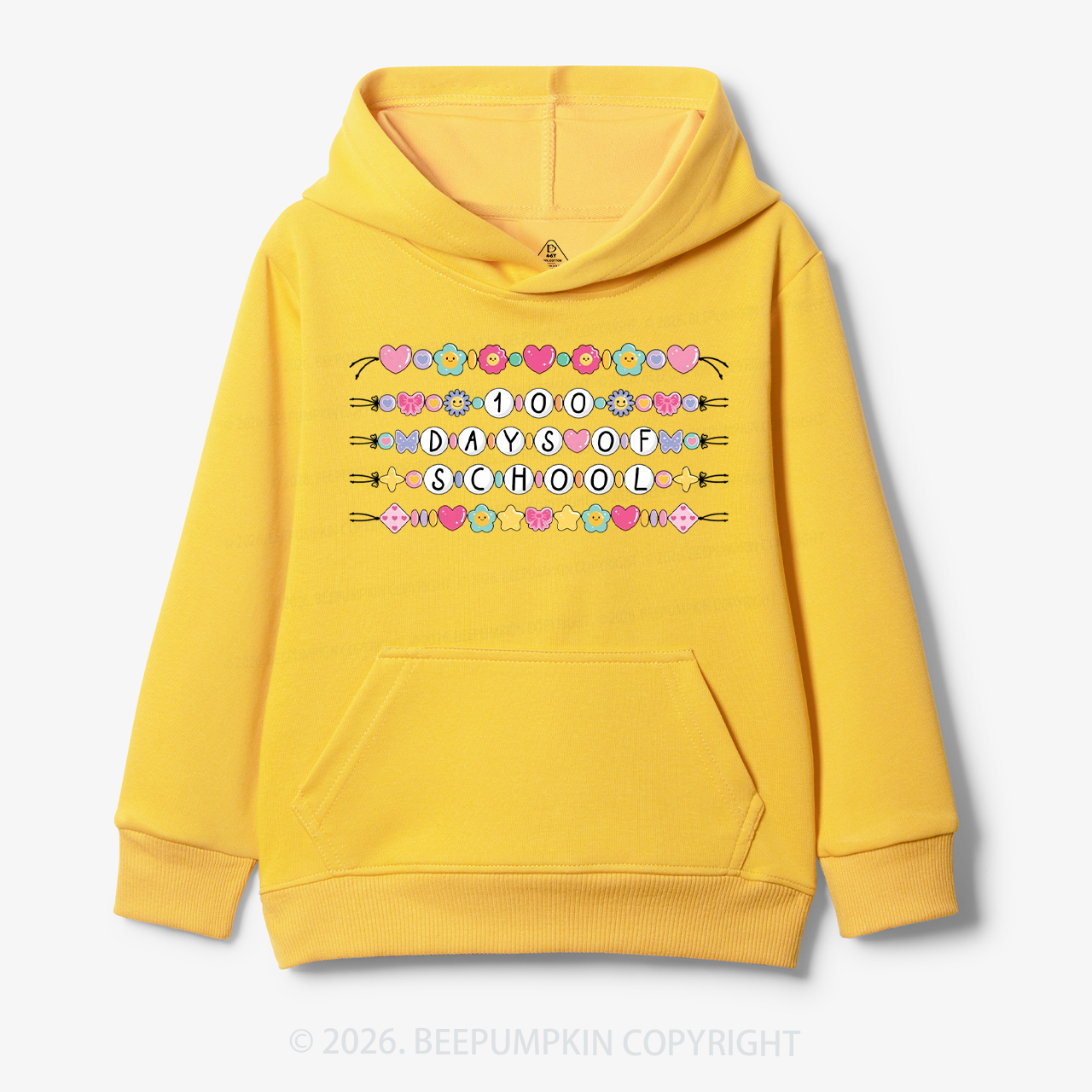 100 Days of School Beaded Bracelet Toddler&Kid's Hoodies