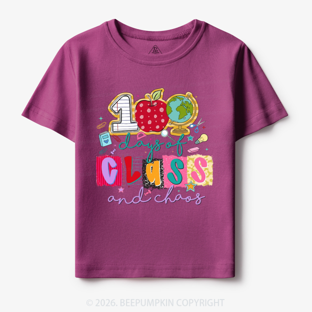Class And Chaos 100 Days of School Toddler&Kid's Tees