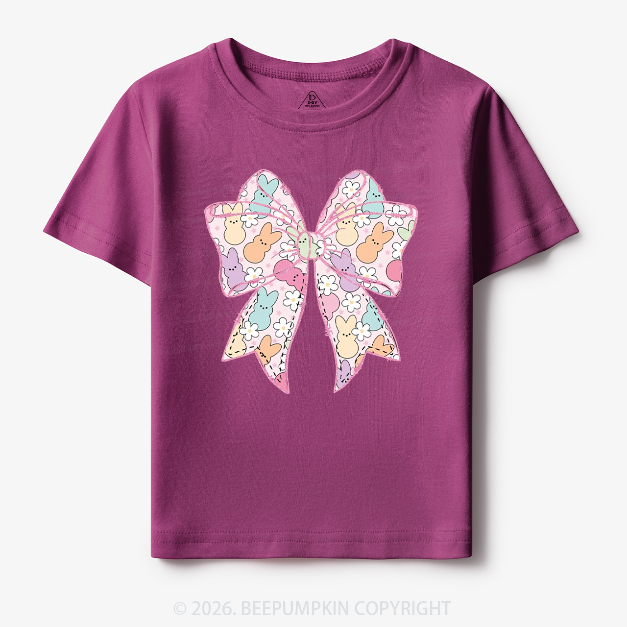 Easter Coquette Bunny Bow Toddler&Kid's Tees