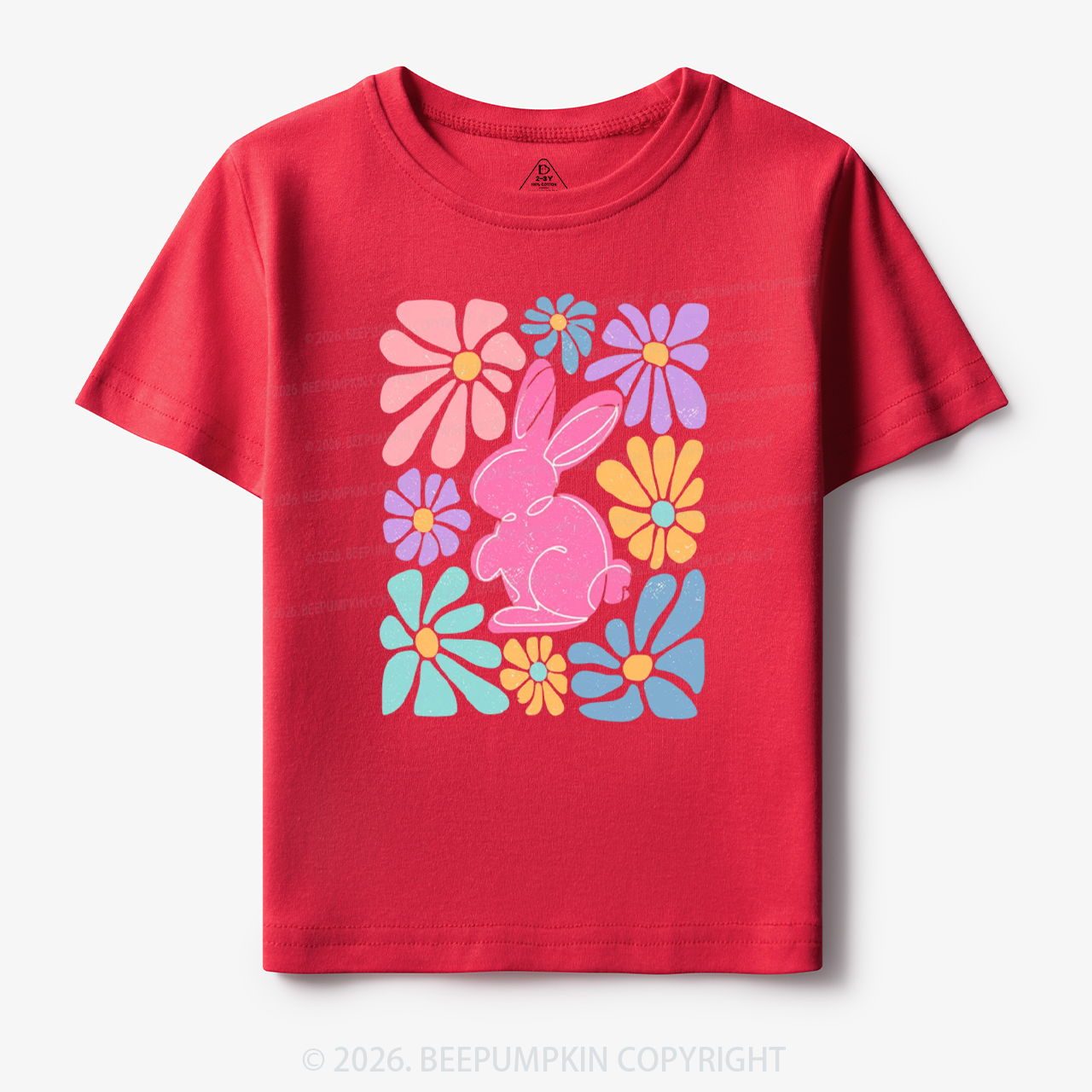 Easter Bunny Floral Toddler&Kid's Tees