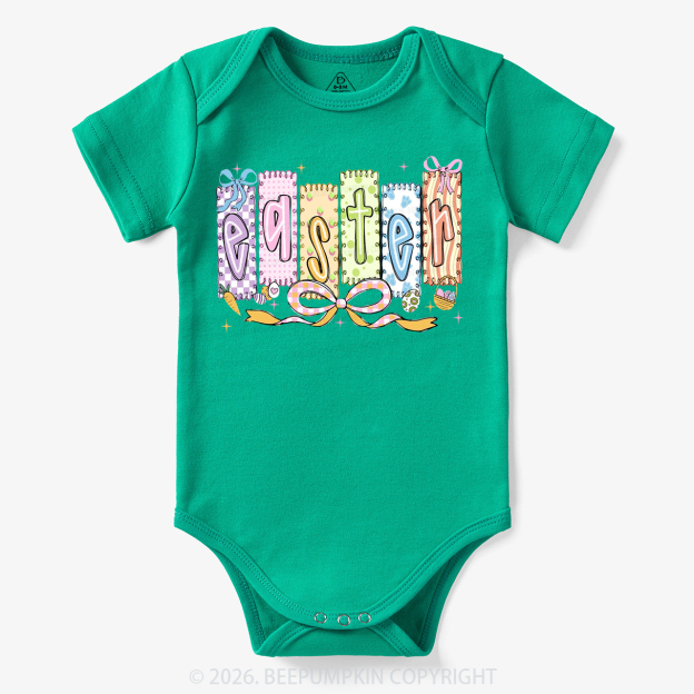 Cute Pastel Preppy Coquette Easter Bodysuit