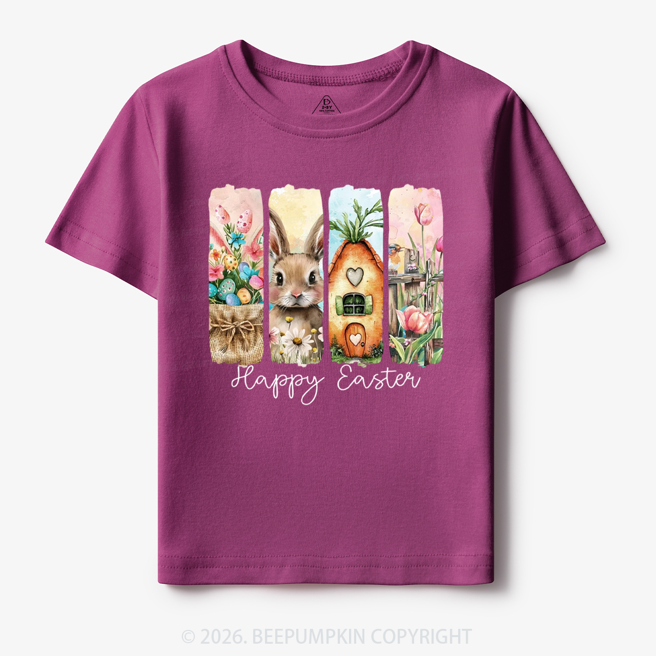 Happy Easter Floral Spring Toddler&Kid's Tees