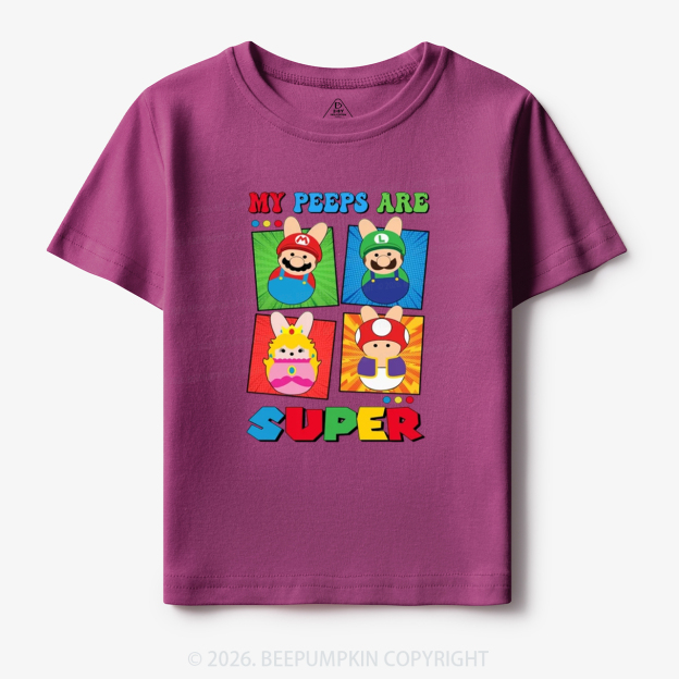 Easter My Peeps Are Super Toddler&Kid's Tees