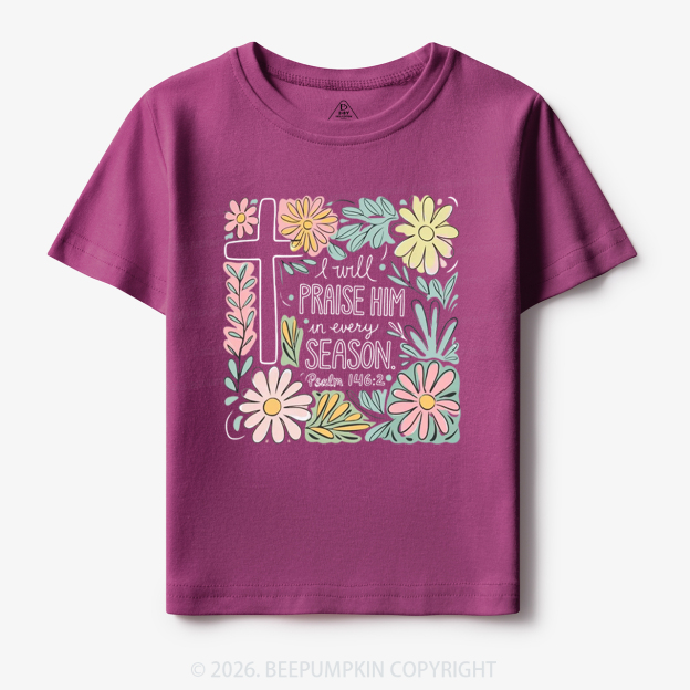 Easter I will Praise Him Toddler&Kid's Tees
