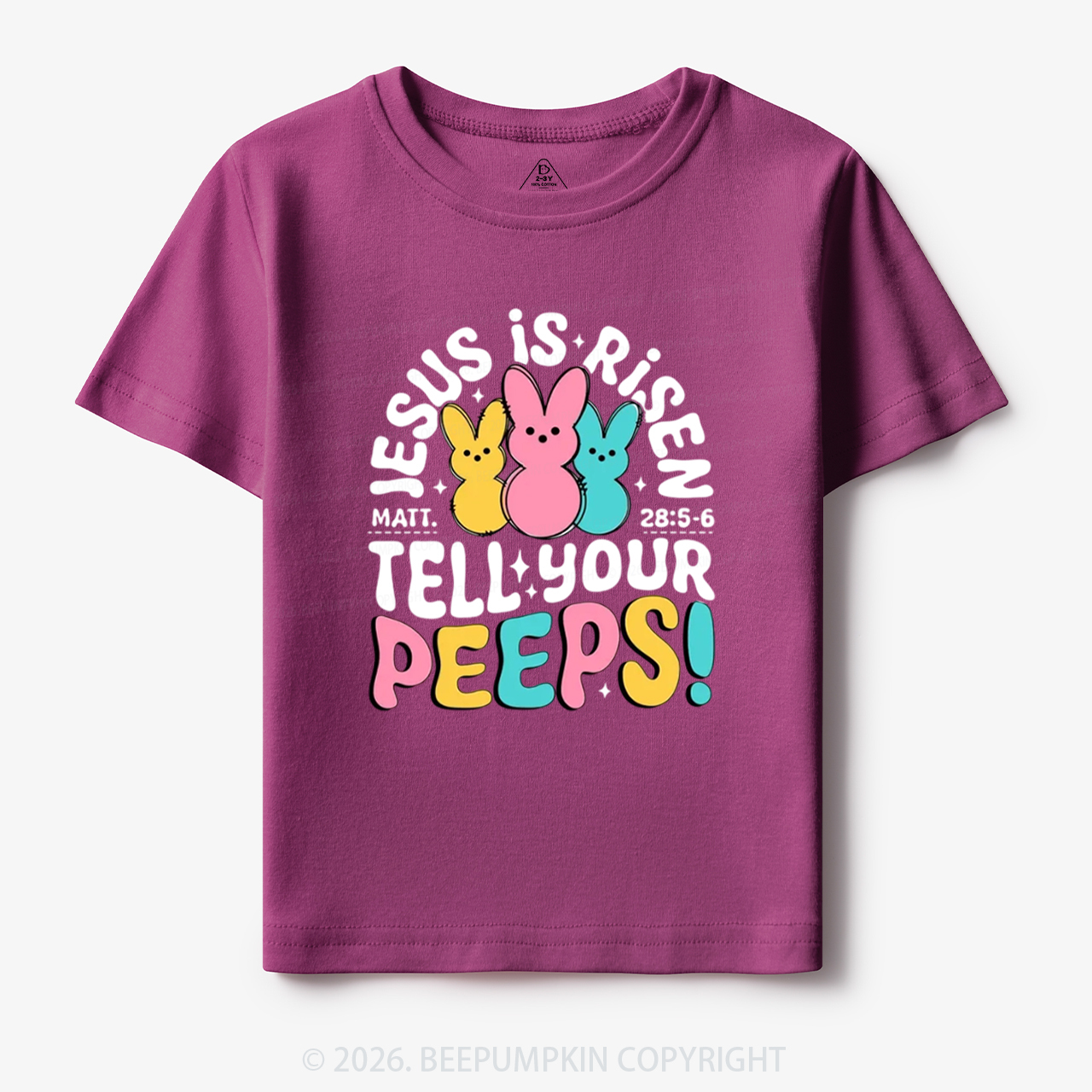 Jesus Is Risen Tell Your Peeps Easter Toddler&Kid's Tees