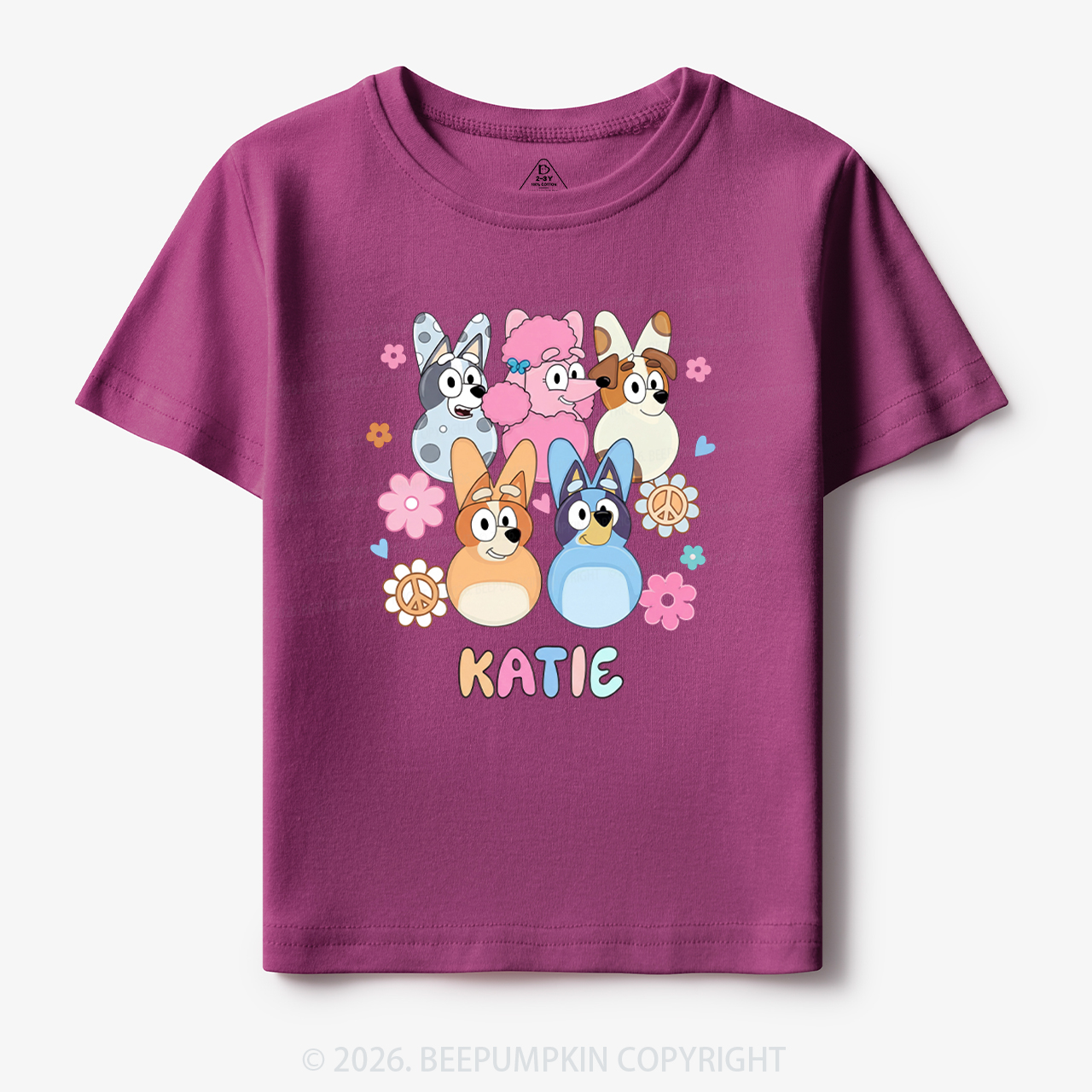 Personalized Cartoon Dog Easter Toddler&Kid's Tees