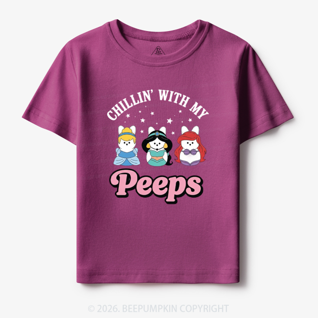 Chillin With My Peeps Bunny Toddler&Kid's Tees