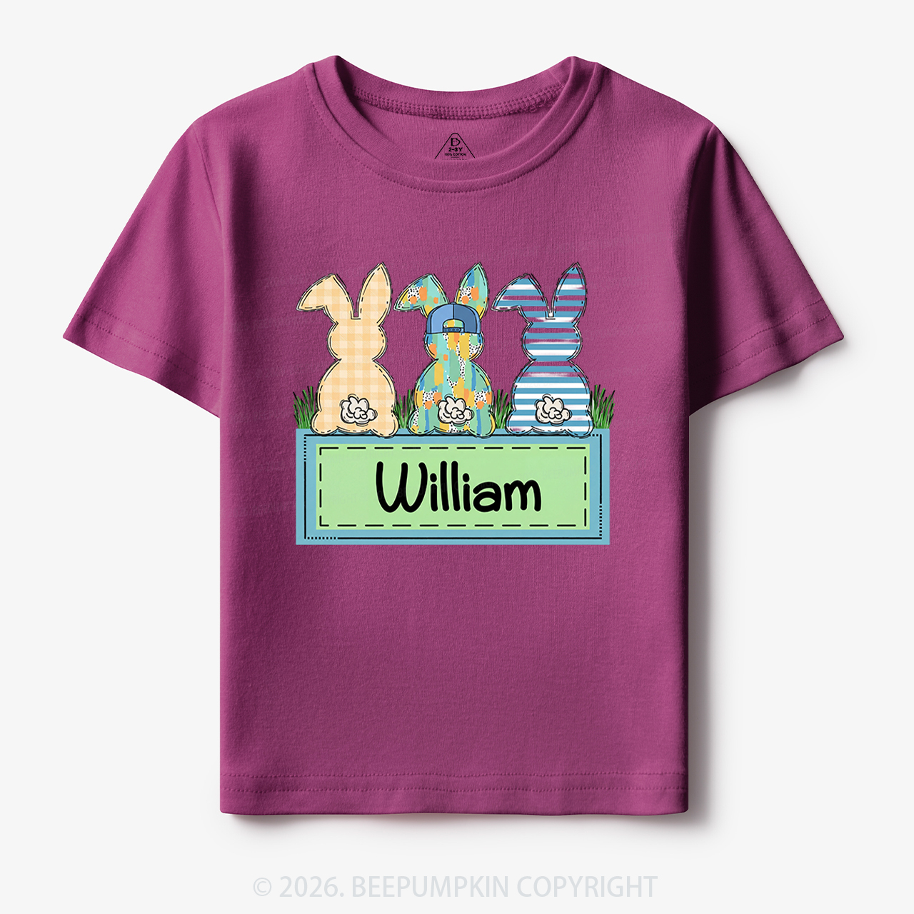 Personalized Name Retro Happy Easter Toddler&Kid's Tees
