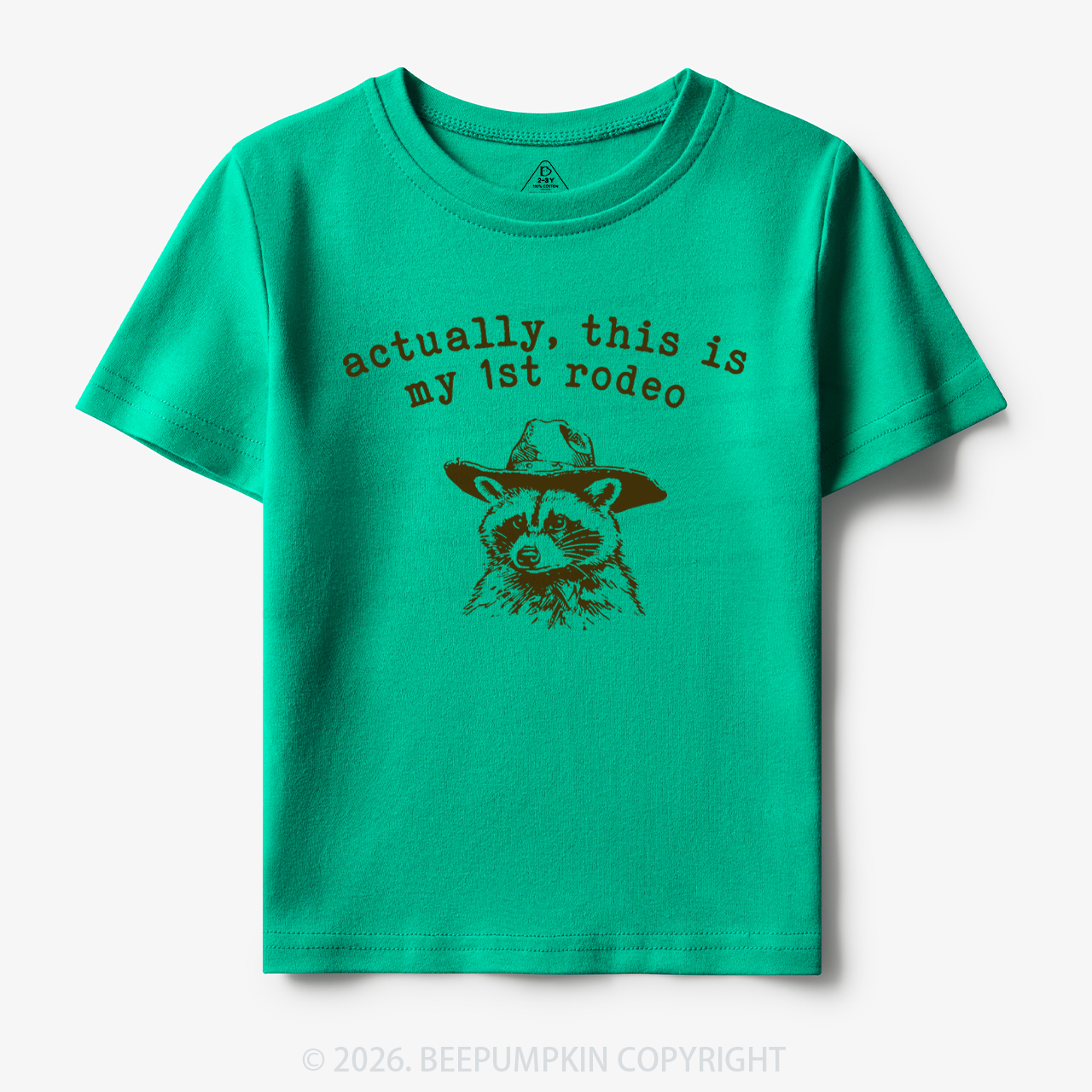 Raccoon My first Rodeo Birthday Toddler&Kid's Tees