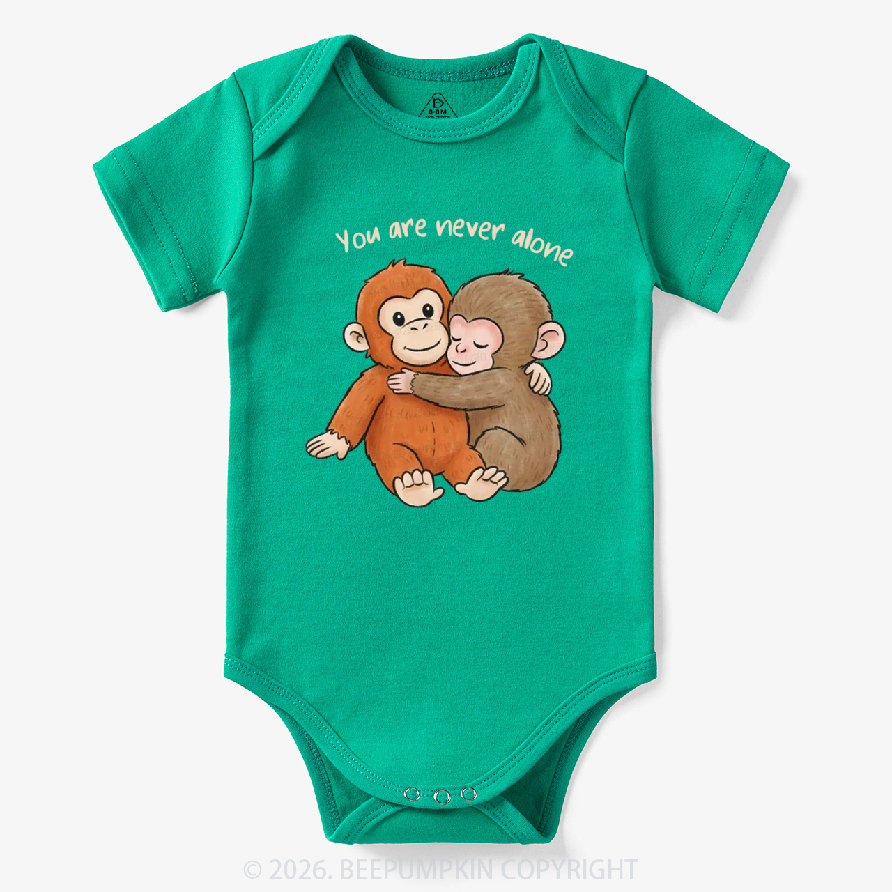 You Are Never Alone Punch Monkey Bodysuit