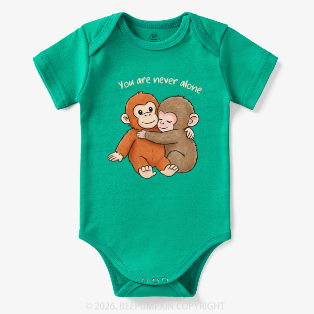 You Are Never Alone Punch Monkey Bodysuit