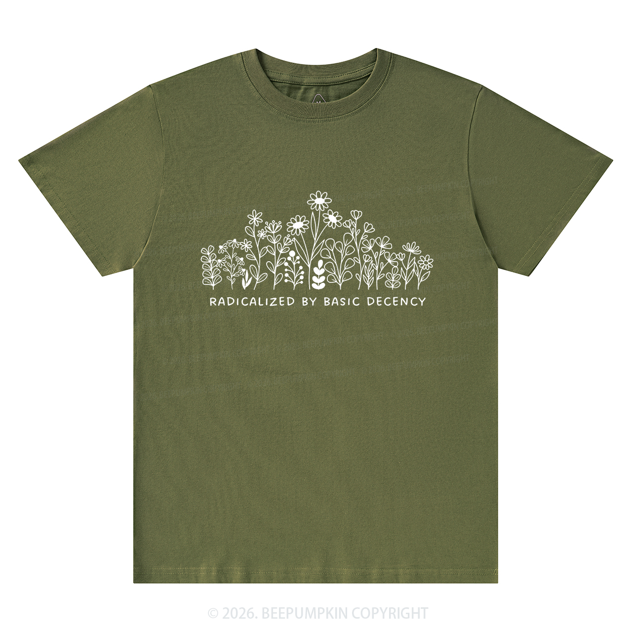 Radicalized by Basic Decency Peaceful T-Shirts