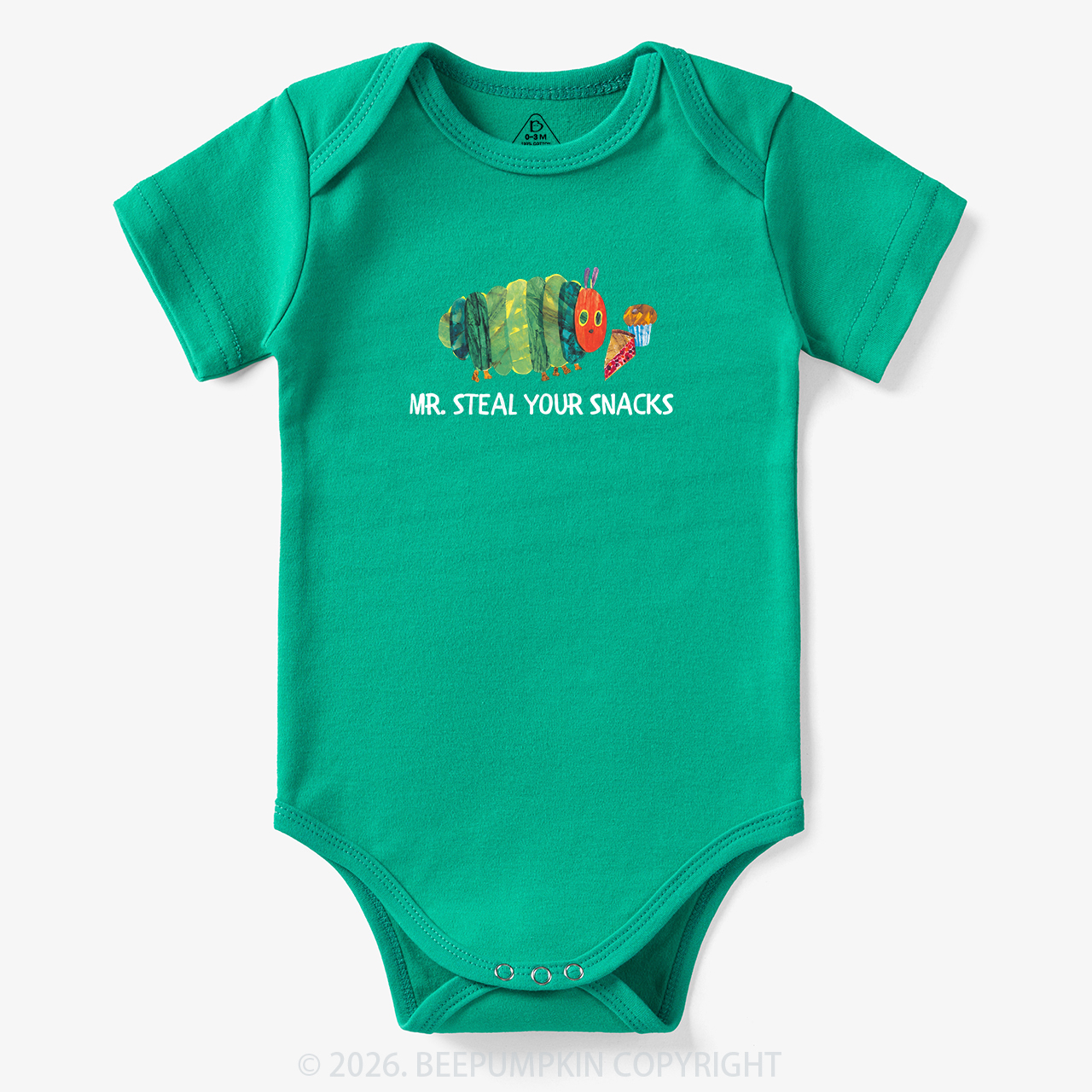 Hungry Little Caterpillar Mr Steal Your Snacks Bodysuit