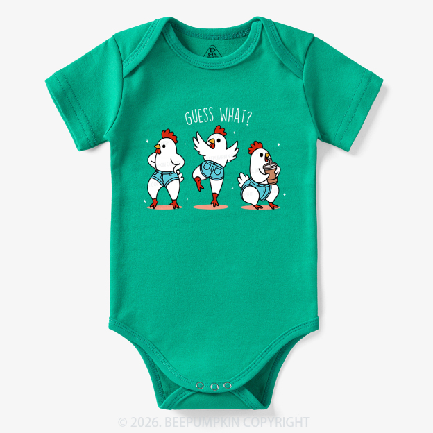 Guess What Chicken Butt Funny Western Bodysuit
