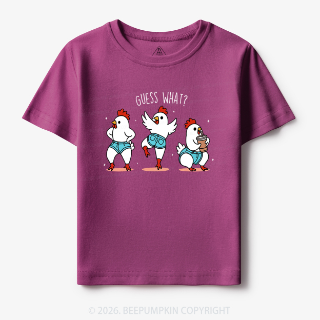 Guess What Chicken Butt Funny Western Toddler&Kid's Tees