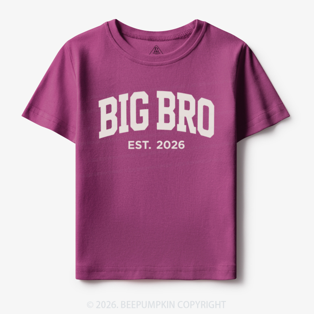 Big Bro Est 2026 Toddler&Kid's Tees