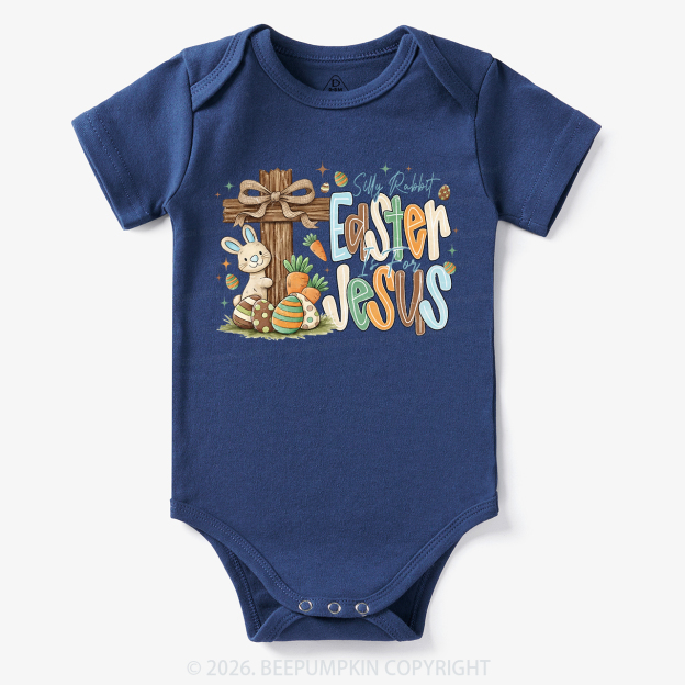 Easter If For Jesus Thrifted Farmhouse Bunny Bodysuit