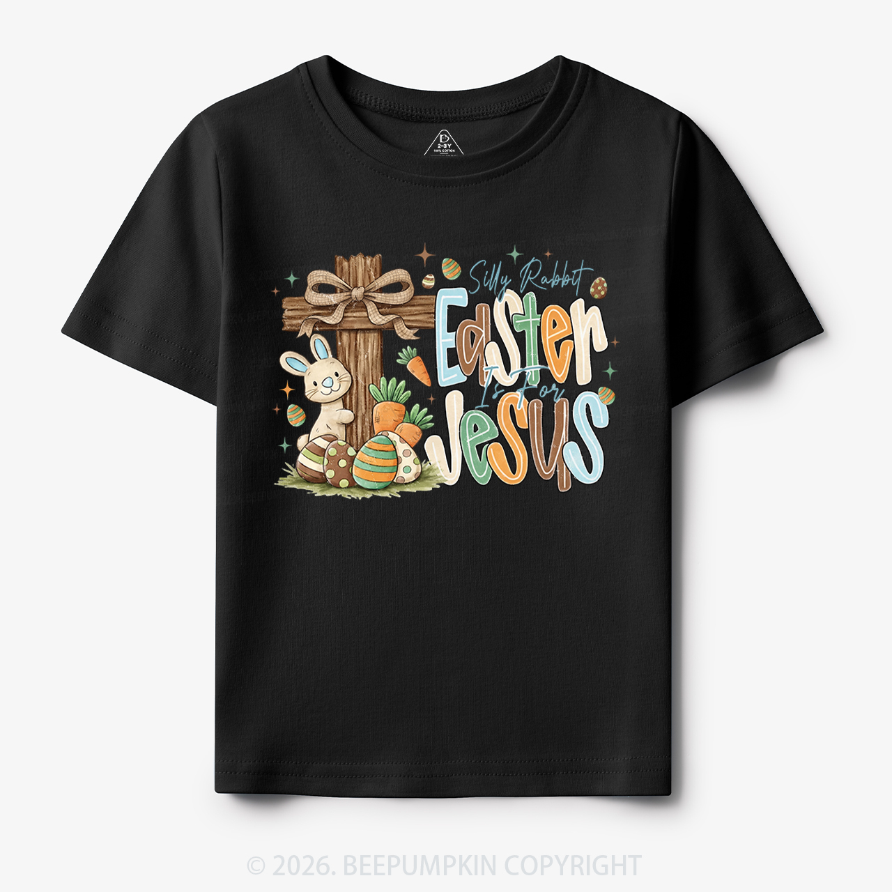 Easter If For Jesus Thrifted Farmhouse Bunny Toddler&Kid's Tees