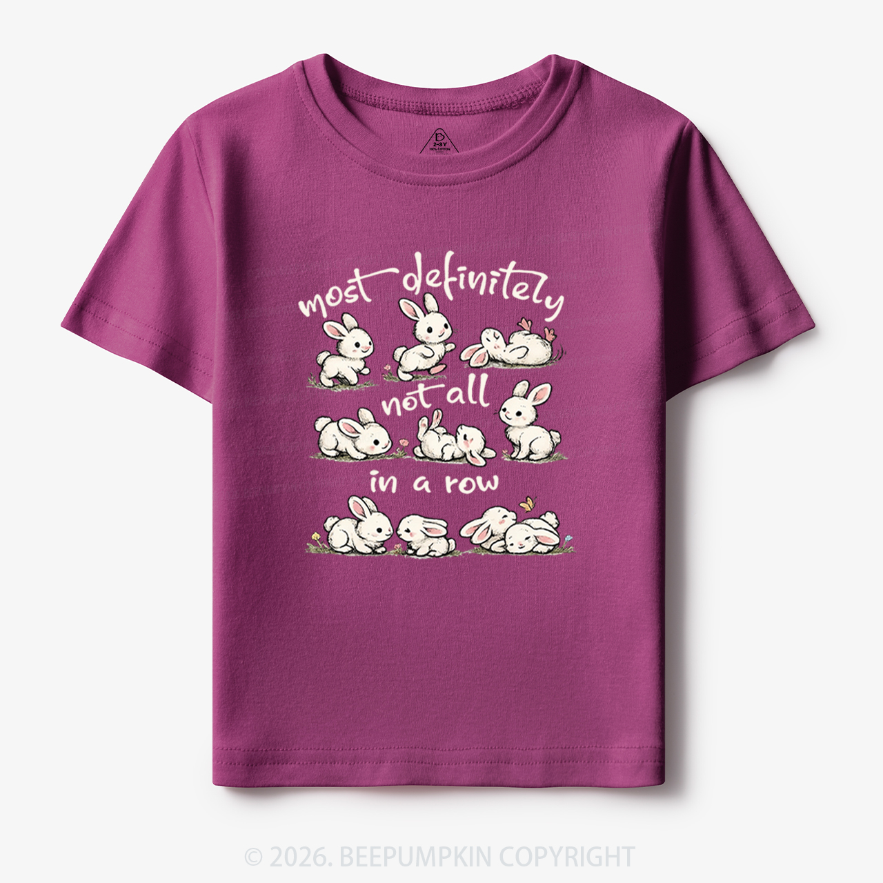 Funny Bunnies Not All In a Row Sarcastic Toddler&Kid's Tees